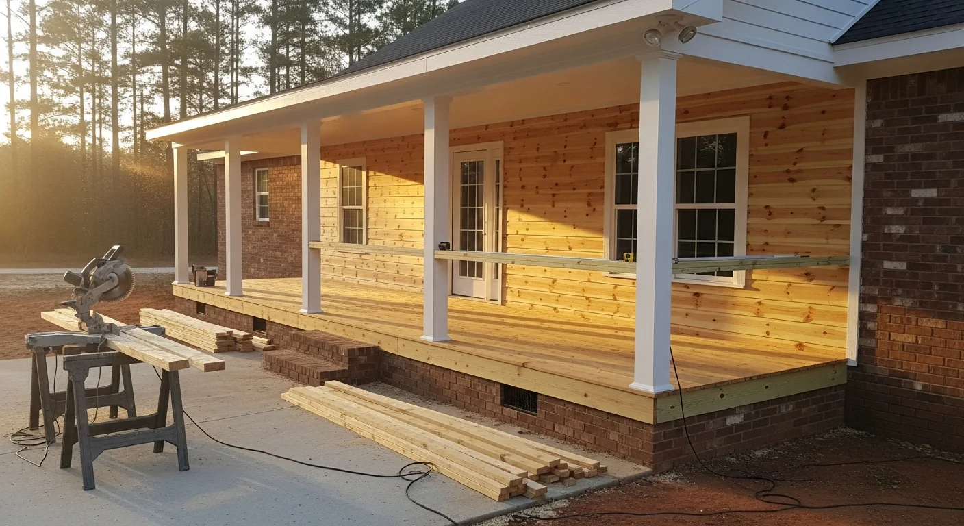 Residential construction and remodeling project in progress